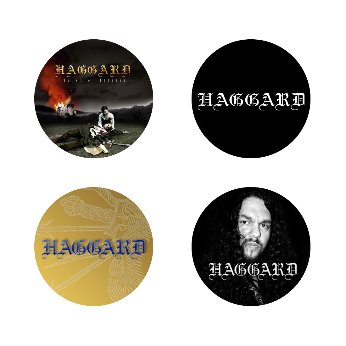 Haggard Button Pack 1 (4 Buttons)